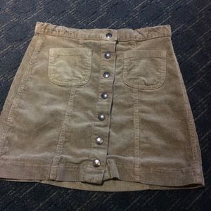 Brandy Melville snap button up mini skirt